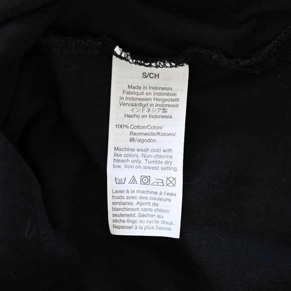 Madewell Northside Vintage V-Neck Tee Dress Black Size Small - Picture 9 of 9